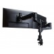 R-Go Tools Monitor arm R-Go Caparo Dual, for two monitors, adjustable with gas spring, 3-9 kg load capacity, 100% circular, black