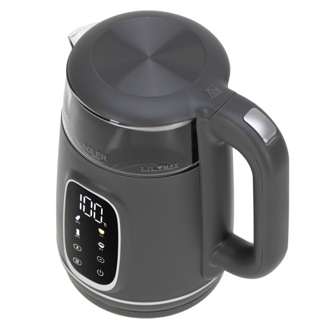 ADLER AD 1305 electric kettle grey silver ADLER AD 1305 electric kettle grey silver