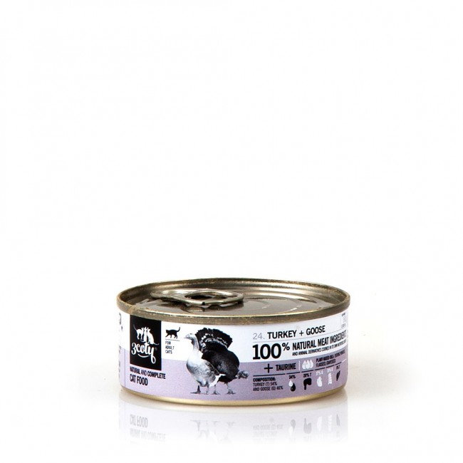 3COTY Turkey with goose - wet cat food - 80g 3COTY Turkey with goose - wet cat food - 80g