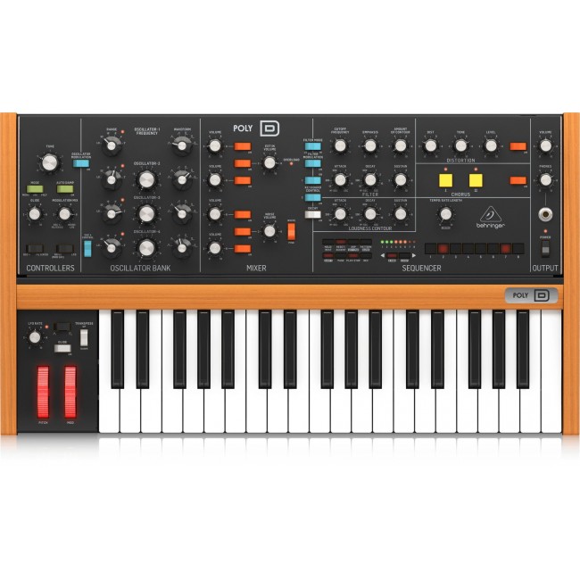 Behringer POLY D synthesizer Analog synthesizer 37 Black Behringer POLY D synthesizer Analog synthesizer 37 Black