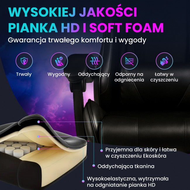 Extralink Gaming | Gaming Chair | office, rotary, bucket, black, G-524 Extralink Gaming | Gaming Chair | office, rotary, bucket, black, G-524