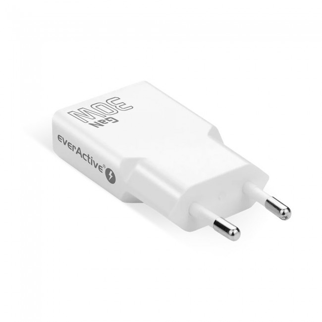 Charger 2 x USB-C Quick Charge 4+ 30W SUPER SLIM white