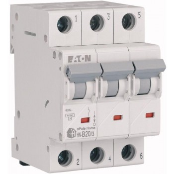 HN-B20/3 MINIATURE CIRCUIT BREAKER B 20A 3P 3M 6KA