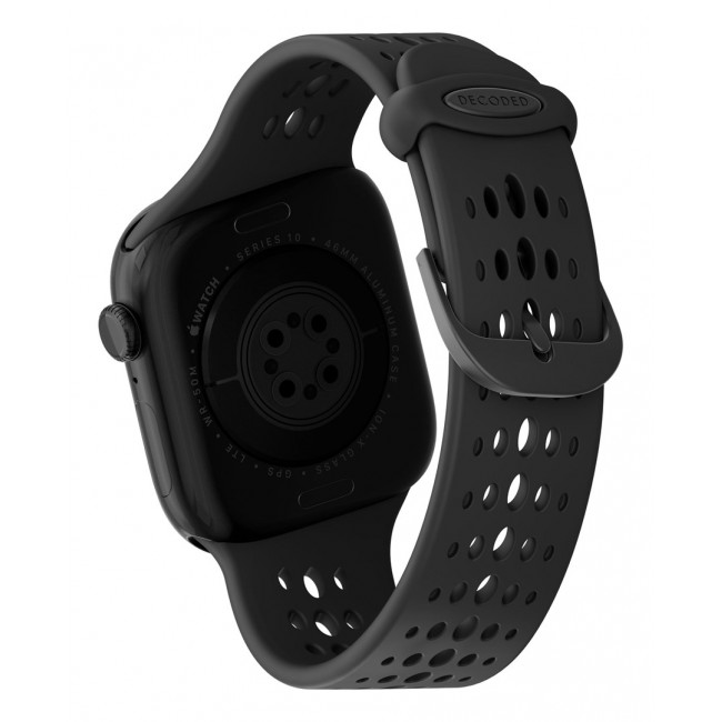 Decoded Ares O Watch Band Black Silicone