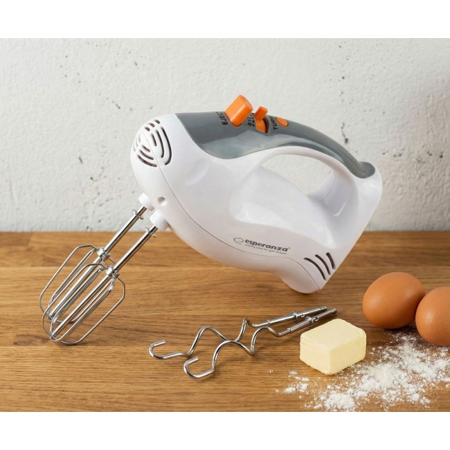 Esperanza EKM009 Hand mixer Gray, White 250 W Esperanza EKM009 Hand mixer Gray, White 250 W