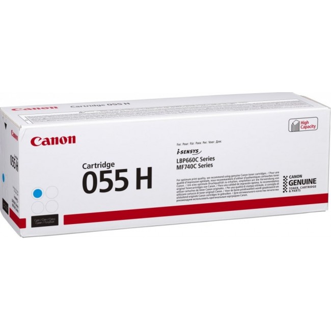 Canon 055H toner cartridge 1 pc(s) Original Cyan Canon 055H toner cartridge 1 pc(s) Original Cyan