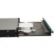 Equip 12-Port Fiber Optic Splice Box, LC Duplex, OM3, 1U, Equipped, Black