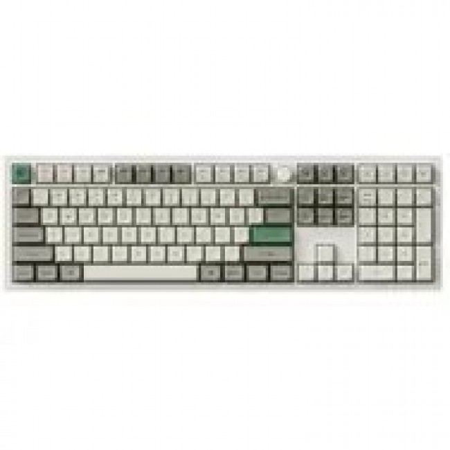 Keychron Q6 HE keyboard Gaming USB + RF Wireless + Bluetooth QWERTY Dark Green, White