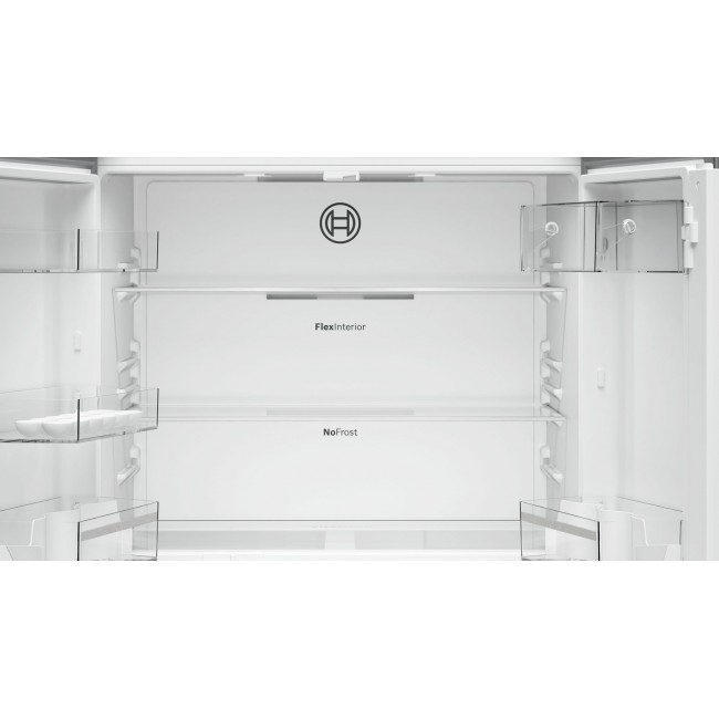 Bosch Serie 4 KFN96VPEA side-by-side refrigerator Freestanding 605 L E Stainless steel Bosch Serie 4 KFN96VPEA side-by-side refrigerator Freestanding 605 L E Stainless steel