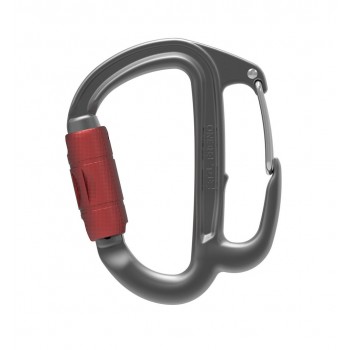 Petzl M042AA00 climbing carabiner Locking carabiner D-shaped Aluminium Grey 1 pc(s)