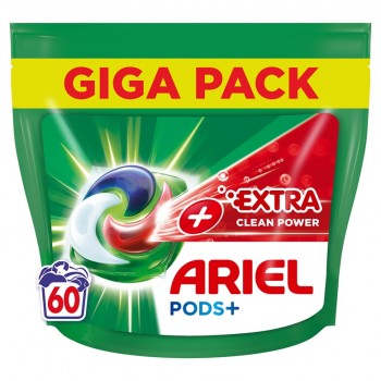 Ariel Extra Clean Washing Caps 60 pcs