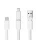 Activejet lanyard with 3-in-1 charging cable, white. Ends with various connectors: USB-C, Lightning adapter, USB-A