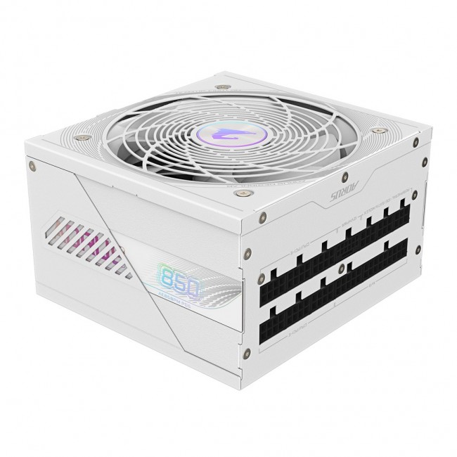 GIGABYTE AORUS ELITE P850W ICE Power Supply - PCIe 5.0, 80 PLUS Platinum, Fully Modular Design, 120mm Fan, ATX 3.0 compatible, EU Plug GIGABYTE AORUS ELITE P850W ICE Power Supply - PCIe 5.0, 80 PLUS Platinum, Fully Modular Design, 120mm Fan, ATX 3.0 compatible, EU Plug