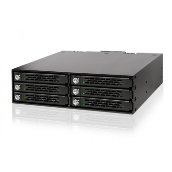 Icy Dock MB996SK-6SB drive bay panel Black
