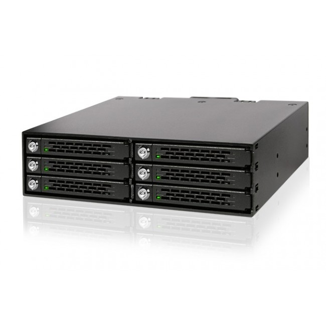 Icy Dock MB996SK-6SB drive bay panel Black