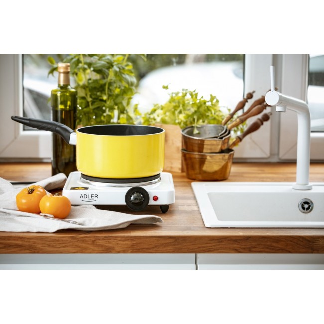 Adler AD 6503 hob White Countertop Sealed plate 1 zone(s) Adler AD 6503 hob White Countertop Sealed plate 1 zone(s)