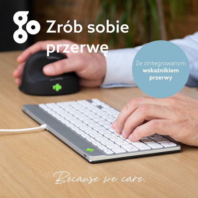 R-Go Tools Ergonomic keyboard R-Go Compact Break, compact keyboard with break software, QWERTZ (DE), wired, white R-Go Tools Ergonomic keyboard R-Go Compact Break, compact keyboard with break software, QWERTZ (DE), wired, white