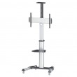 Manhattan TV & Monitor Mount, Trolley Stand, 1 screen, Screen Sizes: 37-65