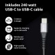Intenso W100ACC+C520C, Power Adapter + Charging Cable Set, 100W, Fast Charging, GaN, Charge 3 Devices Simultaneously, Black