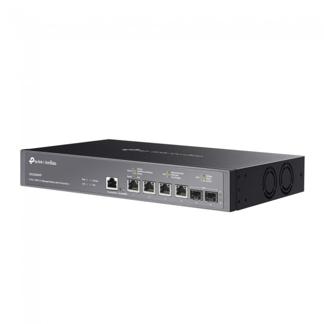 TP-Link Omada 6-Port 10GE L2+ Managed Switch with 4-Port PoE++ TP-Link Omada 6-Port 10GE L2+ Managed Switch with 4-Port PoE++