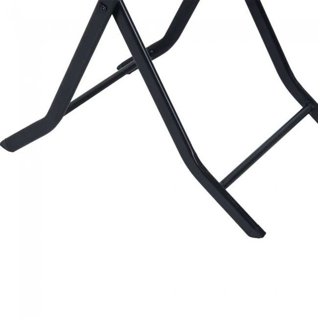 Extralink Small Black Forest Garden Furniture Set, Two Chairs + Black Table outdoor furniture set