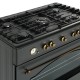 Ravanson Retro KWGE 90AR gas and electric cooker (black) Ravanson Retro KWGE 90AR gas and electric cooker (black)
