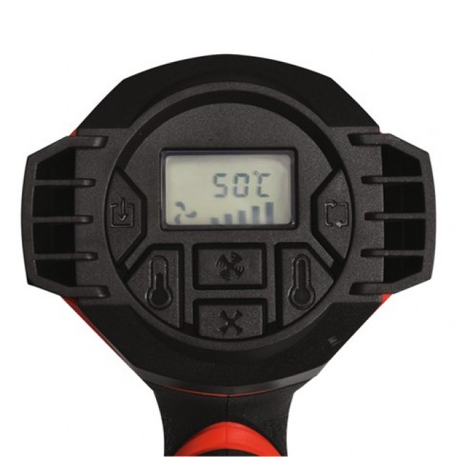 YATO HEAT GUN 1600W 50-650C 2GEARS LCD +MEMORY