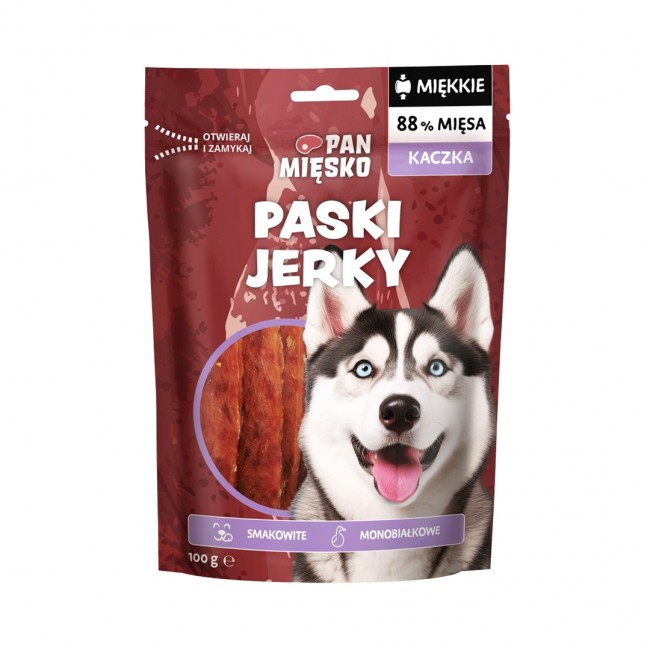 PAN MIĘSKO Jerky Duck - dog treat - 100g PAN MIĘSKO Jerky Duck - dog treat - 100g