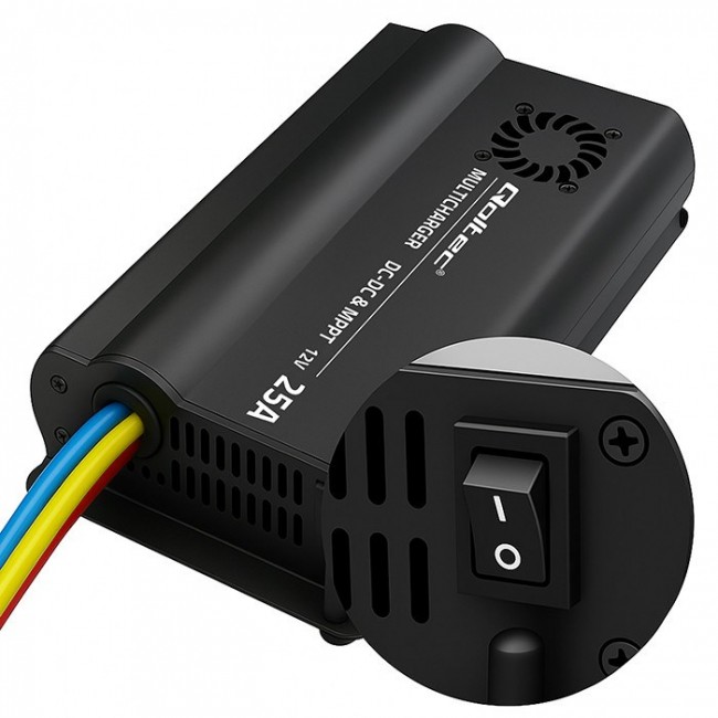 Auto Charger DC-DC 12V w/ MPPT Control 25A