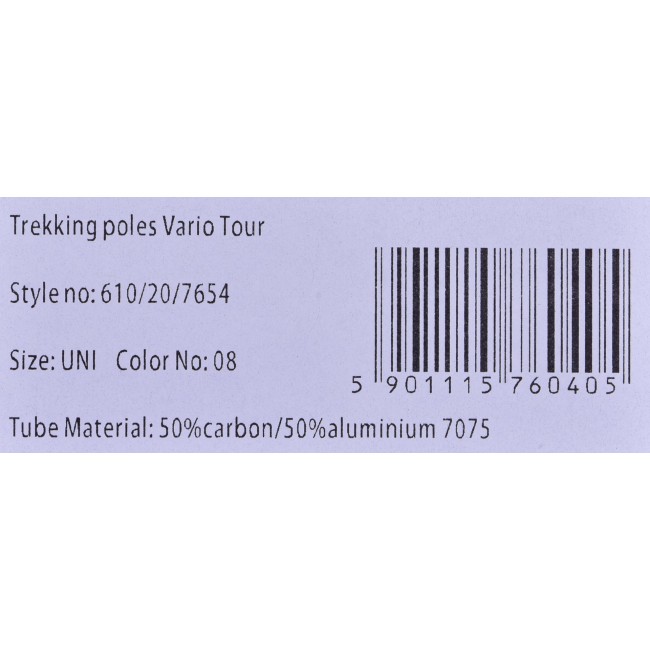 VIKING VARIO TOUR SKITOURING POLES BLACK/GREY
