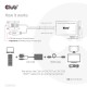 CLUB3D VGA and USB Type-A to HDMI Adapter with Pigtail M/F 0.6m/1.97ft 28AWG