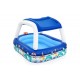 Inflatable pool+canopy 213x155x132 B54370