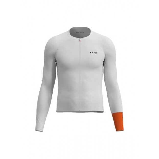 Koszulka rowerowa POC M's Cadence L/S Jersey bia a - L