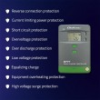 Qoltec Solarny regulator adowania MPPT z czujnikiem temperatury 10A |12V / 24V | LCD | 2 x USB | Bluetooth | APP | GEL | LiFePO4