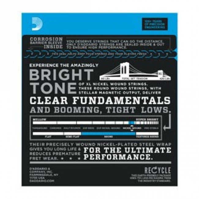 D'Addario EXL165 - bass guitar strings (45 105)