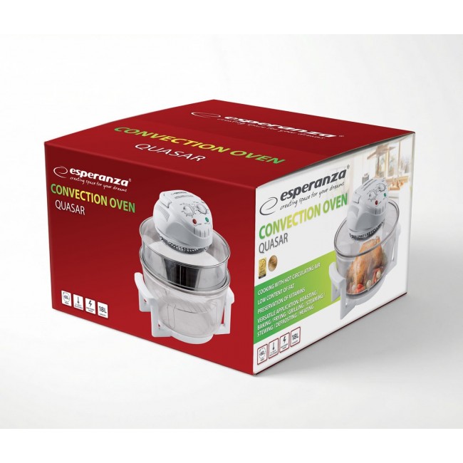 Esperanza EKO003 Combination halogen 12 L 1400 W Transparent, white Esperanza EKO003 Combination halogen 12 L 1400 W Transparent, white