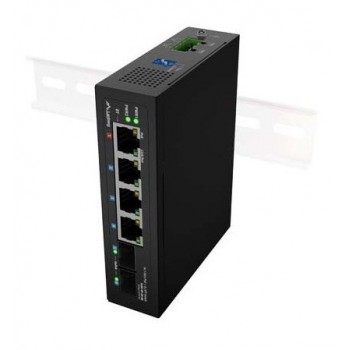 Lanberg ILGE-4P-2S-90 network switch Unmanaged Fast Ethernet (10/100) Power over Ethernet (PoE) 1U Black