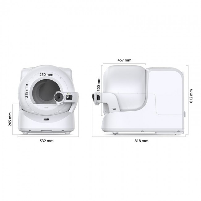 PETKIT P9903 dog / cat litter box Self-cleaning litter box White PETKIT P9903 dog / cat litter box Self-cleaning litter box White