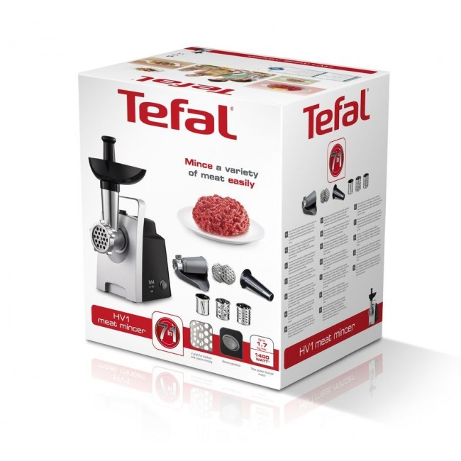 Tefal HV1 NE1098 mincer 1400 W Black,Silver Tefal HV1 NE1098 mincer 1400 W Black,Silver