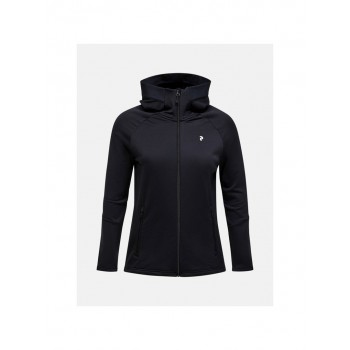 Bluza PEAK PERFORMANCE W Rider Essentials Zip Hood czarny - M