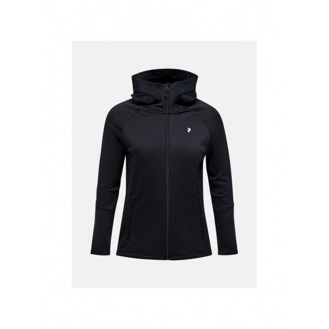Bluza PEAK PERFORMANCE W Rider Essentials Zip Hood czarny - M