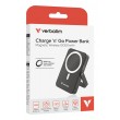 Verbatim Charge 'n' Go Magnetic Wireless Power Bank with stand - 10000 mAh Black