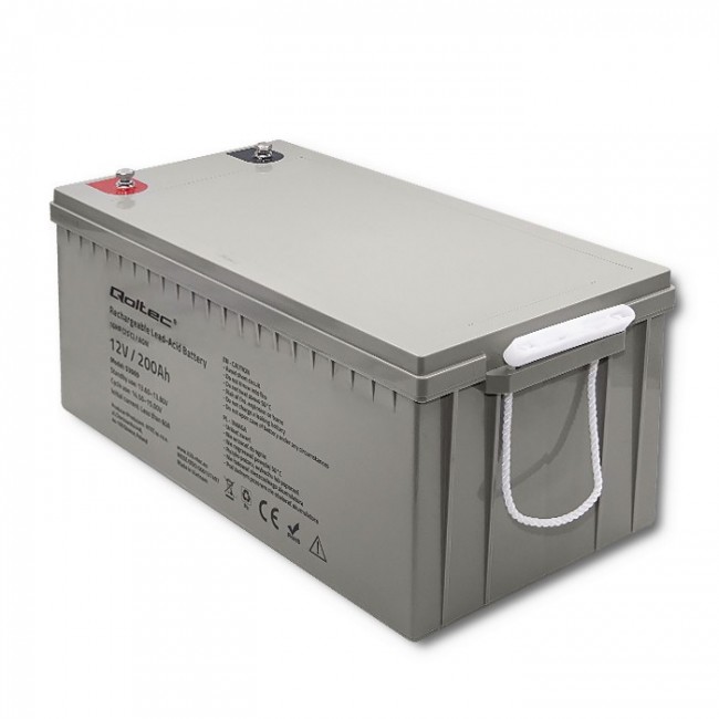 Qoltec 53069 AGM battery | 12V | 200Ah | max. 3000A