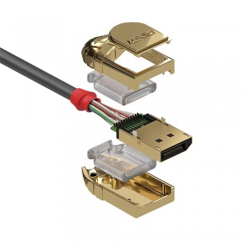 Lindy 3m DisplayPort 1.4 Cable, Gold Line