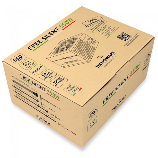 550W ATX POWER SUPPLY ENCLOSURE FAL550FS12 TECNOWARE 550W ATX POWER SUPPLY ENCLOSURE FAL550FS12 TECNOWARE