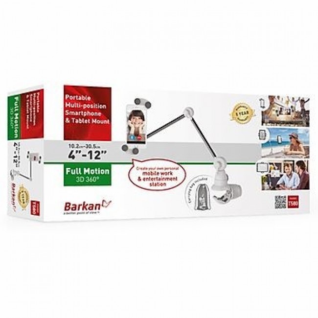 Barkan Mounting Systems T580 holder Passive holder Mobile phone/Smartphone, Tablet/UMPC White Barkan Mounting Systems T580 holder Passive holder Mobile phone/Smartphone, Tablet/UMPC White
