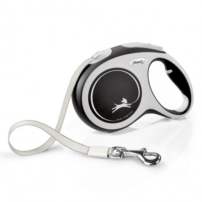 Flexi New COMFORT 8 m Black, Grey Dog Retractable lead Flexi New COMFORT 8 m Black, Grey Dog Retractable lead