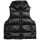 Women's down vest 4F F092 deep black 4FSS23TDJAF092 20S XL Women's down vest 4F F092 deep black 4FSS23TDJAF092 20S XL
