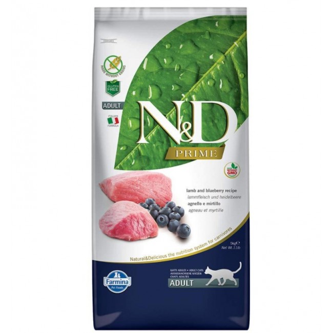 FARMINA N&D Prime Lamb & Blueberry - dry cat food - 5 kg FARMINA N&D Prime Lamb & Blueberry - dry cat food - 5 kg