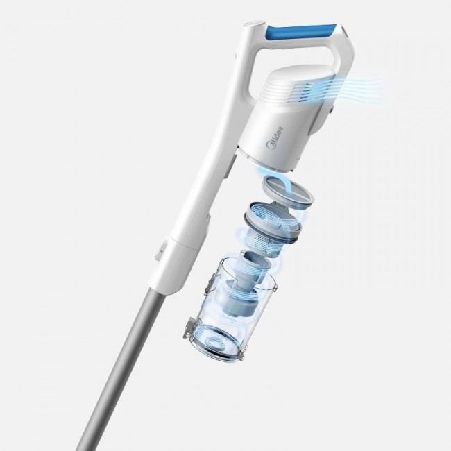 Midea Cordless Vacuum Cleaner | P5 MCS2021WB | 150 W | 21.6 V | Operating time (max) 45 min | White